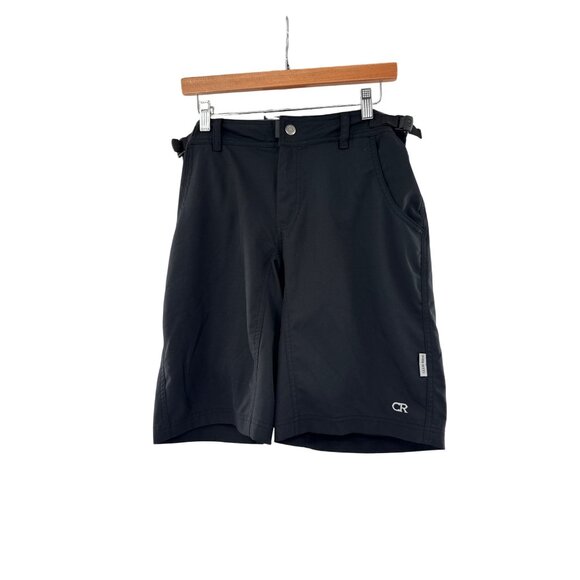 Club Ride Mens Performance Cycling Shorts L Black Polyester Spandex 34” Padded - Picture 1 of 8